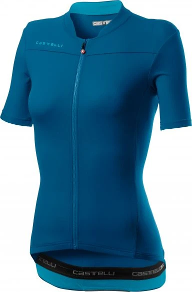 Castelli Anima 3 SS Fietsshirt Marine Blauw Dames 3 Castelli Anima 3 SS Fietsshirt Marine Blauw Dames
