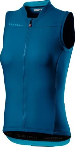 Castelli Anima 3 SL Fietsshirt Marine Blauw Dames