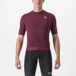 Castelli Essenza Fietsshirt Korte Mouw Rood Heren