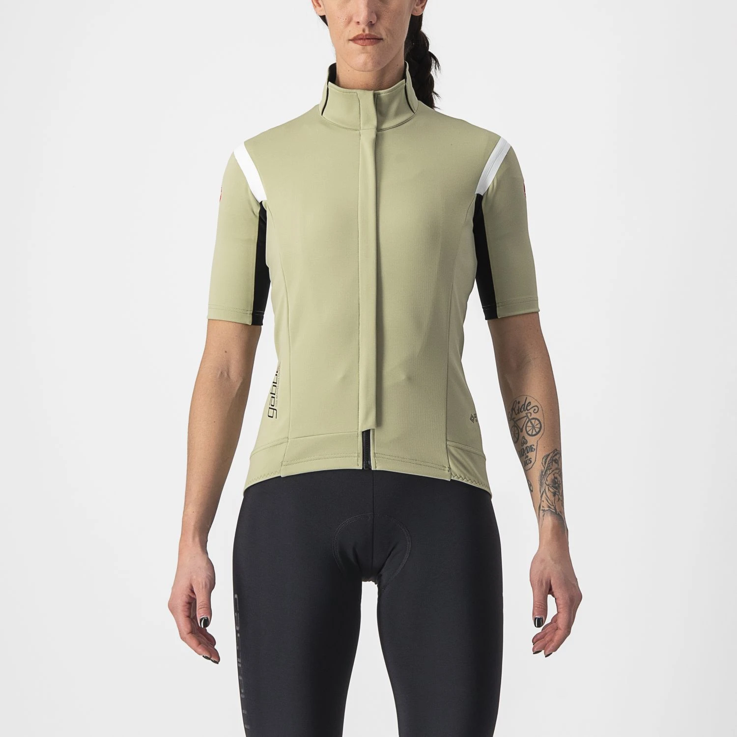Castelli Gabba RoS 2 Fietsjack Korte Mouw Groen Dames 3 Castelli Gabba RoS 2 Fietsjack Korte Mouw Groen Dames