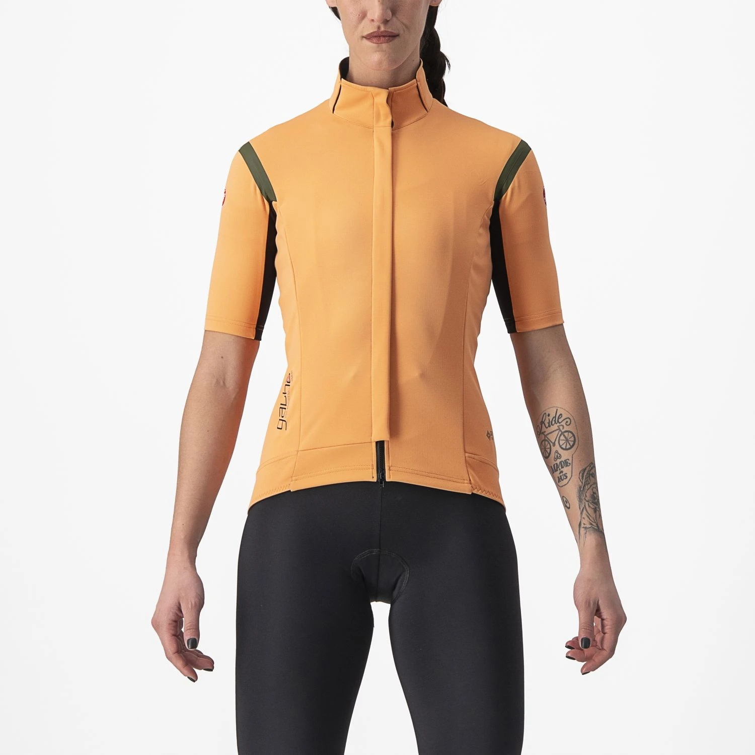 Castelli Gabba RoS 2 Fietsjack Korte Mouw Oranje Dames 3 Castelli Gabba RoS 2 Fietsjack Korte Mouw Oranje Dames