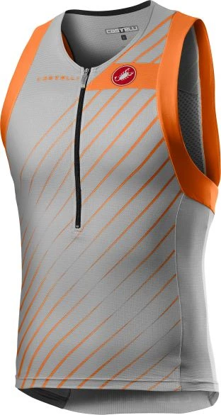 Castelli Free Tri Top Zilvergrijs Heren 3 Castelli Free Tri Top Zilvergrijs Heren