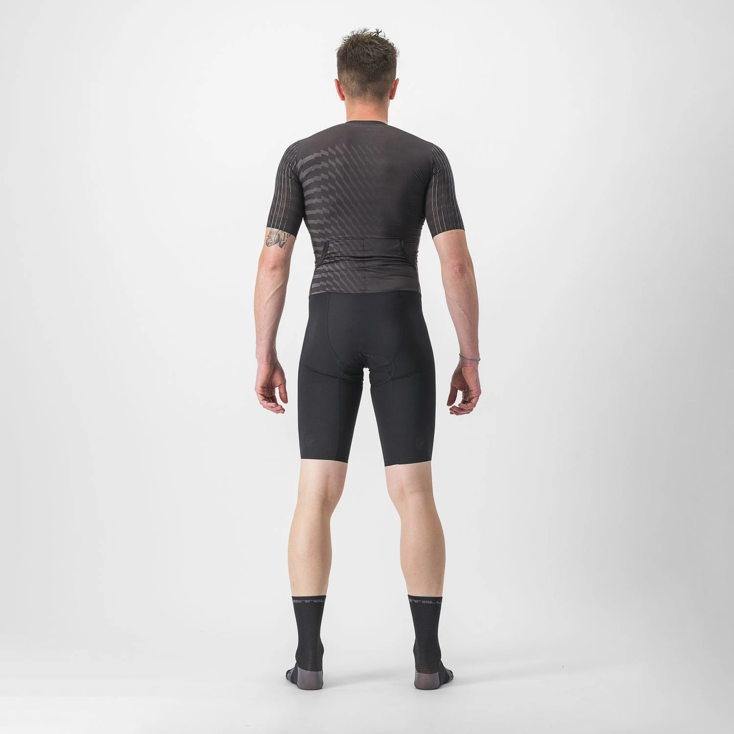 Castelli Sanremo Ultra Speed Suit Trisuit Korte Mouw Zwart/zilvergrijs Heren 4 Castelli Sanremo Ultra Speed Suit Trisuit Korte Mouw Zwart/zilvergrijs Heren - Afbeelding 2