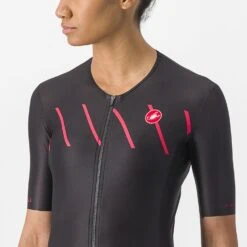 Castelli Free Speed 2 W Race Tri Top Zwart/rood Dames -Castelli 06 8620097