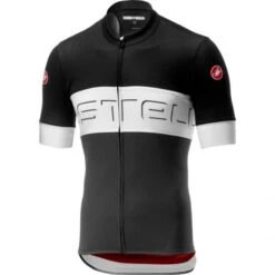 Castelli Prologo VI Fietsshirt Korte Mouw Zwart/grijs