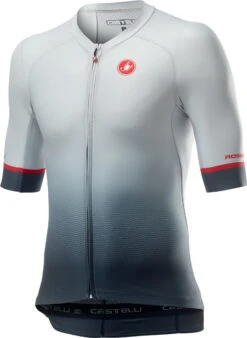 Castelli Aero Race 6.0 Korte Mouw Fietsshirt Wit/grijs Heren