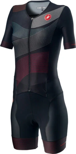 Castelli Free Sanremo 2 W Trisuit Korte Mouwen Zwart Dames