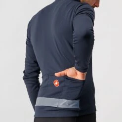 Castelli Puro 3 Lange Mouw Fietsshirt Blauw Heren -Castelli 4518511 414 03