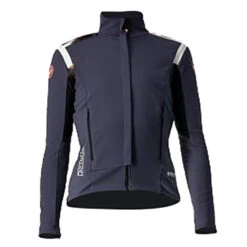 Castelli Perfetto RoS Fietsjack Lange Mouw Donkerblauw Dames