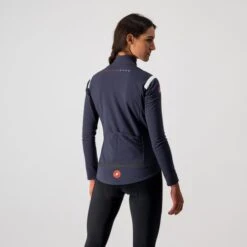 Castelli Perfetto RoS Fietsjack Lange Mouw Donkerblauw Dames -Castelli 4519535 570 02