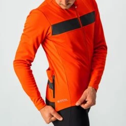 Castelli Raddoppia 3 Fietsjack Oranje Heren -Castelli 4521503 656 04