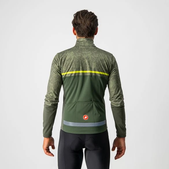 Castelli Finestre Lange Mouwen Fietsjack Groen Heren 4 Castelli Finestre Lange Mouwen Fietsjack Groen Heren - Afbeelding 2