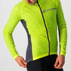 Castelli Squadra Stretch Fietsjack Geel Heren -Castelli 4521511 032 03