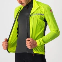 Castelli Squadra Stretch Fietsjack Geel Heren -Castelli 4521511 032 04