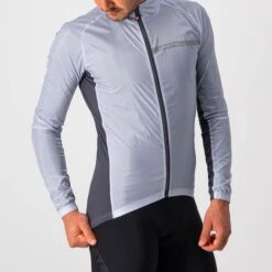 Castelli Squadra Stretch Fietsjack Zilvergrijs Heren -Castelli 4521511 870 04