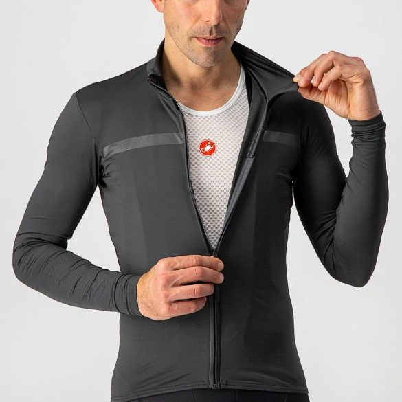 Castelli Pro Thermal Mid Lange Mouw Fietsshirt Donkergrijs Heren 5 Castelli Pro Thermal Mid Lange Mouw Fietsshirt Donkergrijs Heren - Afbeelding 3