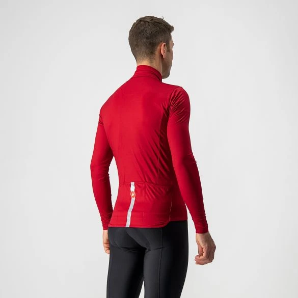 Castelli Pro Thermal Mid Lange Mouw Fietsshirt Rood Heren 4 Castelli Pro Thermal Mid Lange Mouw Fietsshirt Rood Heren - Afbeelding 2