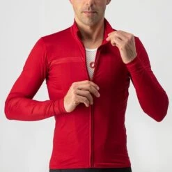 Castelli Pro Thermal Mid Lange Mouw Fietsshirt Rood Heren 11 Castelli Pro Thermal Mid Lange Mouw Fietsshirt Rood Heren -Castelli 4521516 622 03