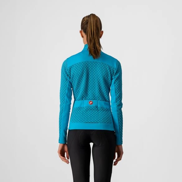 Castelli Sfida 2 Fietsshirt Lange Mouw Blauw Dames 4 Castelli Sfida 2 Fietsshirt Lange Mouw Blauw Dames - Afbeelding 2