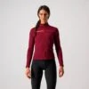 Castelli Sinergia 2 Fietsshirt Lange Mouw Bordeaux Rood Dames -Castelli 4521531 421 01
