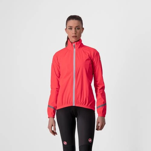 Castelli Emergency 2 Regenjack Roze Dames 4 Castelli Emergency 2 Regenjack Roze Dames - Afbeelding 2