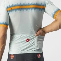 Castelli Grimpeur Korte Mouw Fietsshirt Lichtblauw Heren -Castelli caastelli grimeur heren fietshirt 22020 10