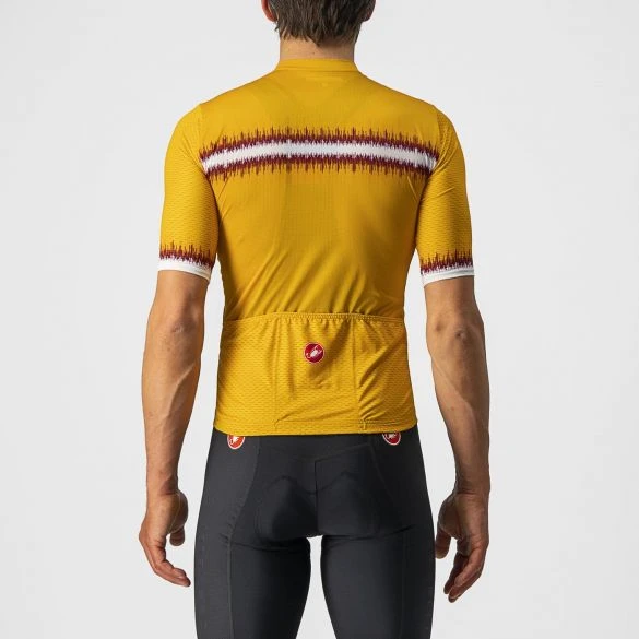 Castelli Grimpeur Korte Mouw Fietsshirt Geel Heren 4 Castelli Grimpeur Korte Mouw Fietsshirt Geel Heren - Afbeelding 2