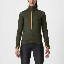 Castelli Alpha Ultimate Insulated Fietsjack Lange Mouw Groen Dames