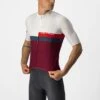 Castelli A Blocco Fietsshirt Korte Mouw Rood/wit Heren -Castelli castelli a blocco fietsshirt heren 22017 065 01