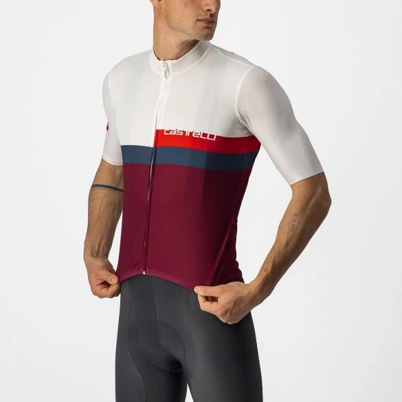 Castelli A Blocco Fietsshirt Korte Mouw Rood/wit Heren 3 Castelli A Blocco Fietsshirt Korte Mouw Rood/wit Heren