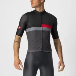Castelli A Blocco Fietsshirt Korte Mouw Zwart Heren
