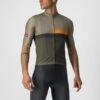 Castelli A Blocco Fietsshirt Korte Mouw Groen Heren -Castelli castelli a blocco fietsshirt heren 22017 364 01