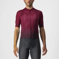Castelli A Tutta Korte Mouw Fietsshirt Bordeaux Rood Heren