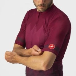 Castelli A Tutta Korte Mouw Fietsshirt Bordeaux Rood Heren -Castelli castelli a tutta fietshirt heren bordeaux 22019 421 03
