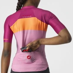 Castelli Aero Pro W Fietsshirt Korte Mouw Roze Dames -Castelli castelli aero pro dames 22057 575 03