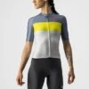 Castelli Aero Pro W Fietsshirt Korte Mouw Zilvergrijs Dames -Castelli castelli aero pro dames 22057 870 01