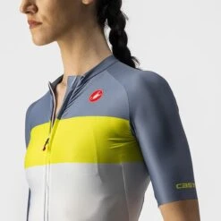 Castelli Aero Pro W Fietsshirt Korte Mouw Zilvergrijs Dames -Castelli castelli aero pro dames 22057 870 03