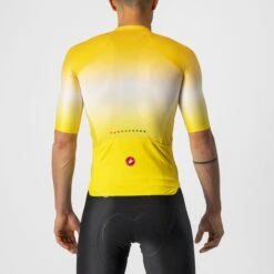 Castelli Aero Race 6.0 Korte Mouw Fietsshirt Geel Heren -Castelli castelli aero race 6 heren fietshirt geel 4522014 730 03