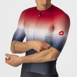 Castelli Aero Race 6.0 Korte Mouw Fietsshirt Blauw Heren -Castelli castelli aero race 6 heren fietshirt zwart 22014 414 03