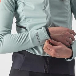 Castelli Alpha RoS 2 Light Fietsjack Lange Mouw Licht Blauw Dames -Castelli castelli alpha ros 2 fietsjack 4520553 492 03