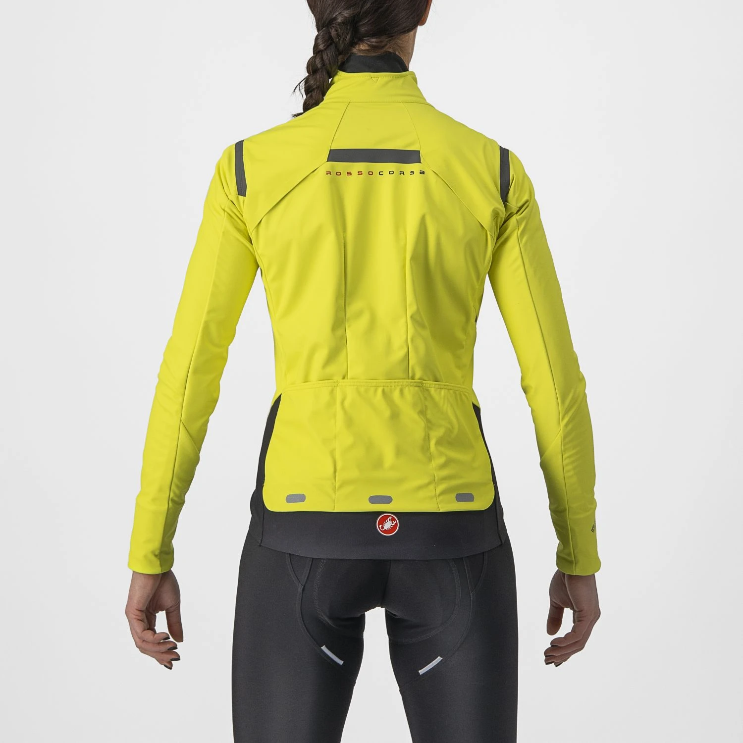 Castelli Alpha RoS 2 Fietsjack Lange Mouw Groen/geel Dames 4 Castelli Alpha RoS 2 Fietsjack Lange Mouw Groen/geel Dames - Afbeelding 2