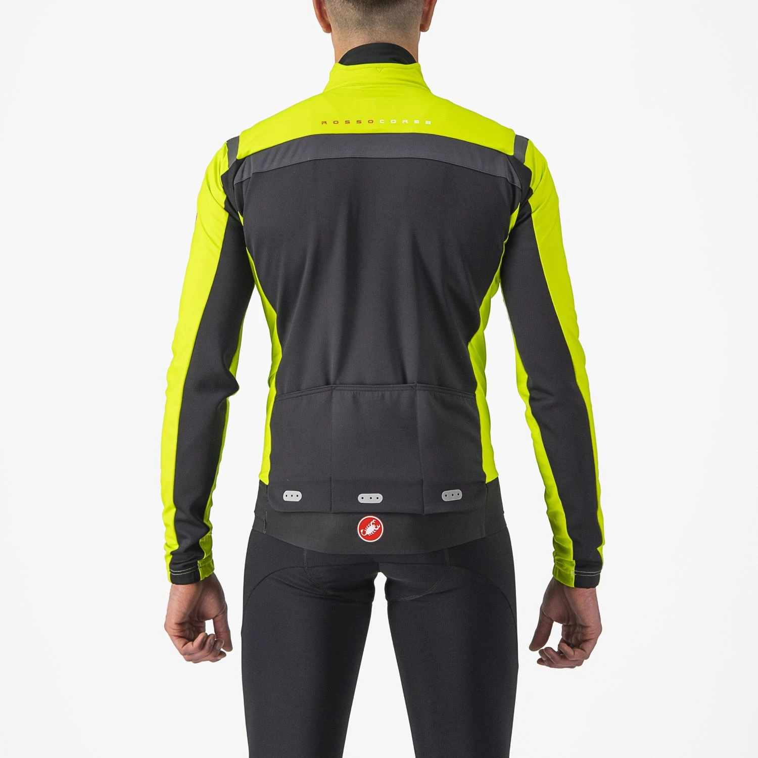 Castelli Alpha RoS 2 Light Fietsjack Groen/geel Heren 4 Castelli Alpha RoS 2 Light Fietsjack Groen/geel Heren - Afbeelding 2