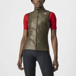 Castelli Aria Fietsvest Mouwloos Bruin Dames