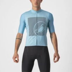 Castelli Bagarre Korte Mouw Fietsshirt Blauw Heren