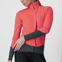 Castelli Beta RoS Fietsjack Lange Mouw Roze Dames -Castelli castelli beta ros fietsjack 4520558 288 03