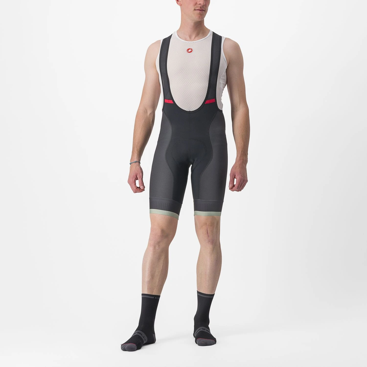 Castelli Competizione Kit Bibshort Zwart/lichtgroen Heren 3 Castelli Competizione Kit Bibshort Zwart/lichtgroen Heren