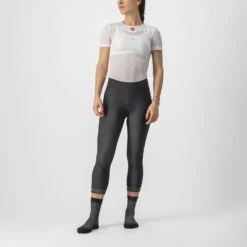 Castelli Velocissima Thermal Fietsbroek Driekwart Zwart Dames
