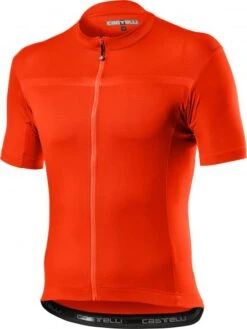 Castelli Classifica Fietsshirt Korte Mouw Oranje Heren
