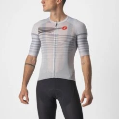 Castelli Climber's 3.0 SL Korte Mouw Fietsshirt Zilvergrijs Heren