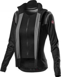 Castelli Alpha RoS 2 W Light Fietsjack Zwart Dames -Castelli castelli dames fietsjacks alpha ros 2 light 4520554 085 003
